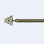22/25mm diameter curtain rod accessories aluminum pattern curtain decoration finials for window decoration for sale