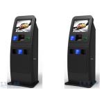 Black ATM Kiosk With Touch Screen Computer Pinpad Cash Acceptor Receipt Printer for sale
