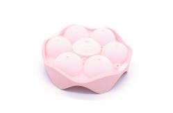 China BPA Free 6 Holes Silicone Ice Ball Mold With Funnel supplier