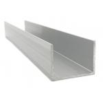 U Shape Custom Predrilled Aluminum Extrusion Profiles For Window Door Glass
