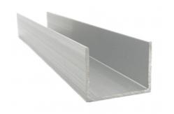 China U Shape Custom Predrilled Aluminum Extrusion Profiles For Window Door Glass supplier