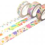 Self Adhesive Washi Paper Tape Custom Printed Waterproof Masking Washi Tape for sale