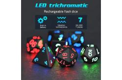 China DND Board Polyhedral Dice Adult Game Magic Trick Pixels Electronic Glow LED Dice supplier