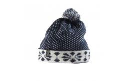 China High End Custom Jacquard Beanie , Womens Beanie Hats With Pom Comfortable supplier