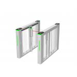 High End Automatic Biometric Access Control High Speed Flap Security Turnstile Gate For Visitor Entrance for sale