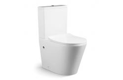 China Ceramic Smart Two Piece Toilet Bowl With Sink Rimless modern supplier