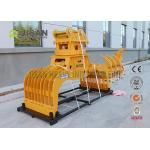 Square Rotating Demolition Grapple , Excavator Hydraulic Stone Sorting Grab