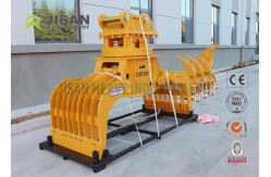 China Square Rotating Demolition Grapple , Excavator Hydraulic Stone Sorting Grab supplier