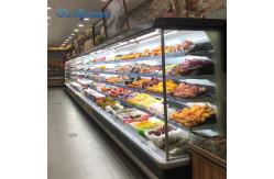 China Refrigerator Open Display Chiller Merchandiser With Anti - Collision Strip supplier