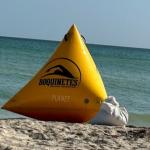 Water Play Equipment Water Tube Buoy Inflatable Triangle Buoy Floating Buoy For Sea for sale