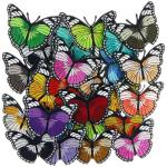 China Random Butterfly Sew On Embroidered Patches With Iron On Backing for sale