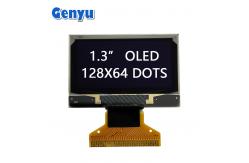 China High Contrast 1.3 Inch OLED Display 128x64 Dots SH1106 30PIN Soldering FPC supplier