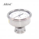 Sanitary Diaphragm Gas Pressure Test Gauge High Precision Anti - Collision for sale