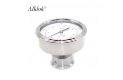 China Sanitary Diaphragm Gas Pressure Test Gauge High Precision Anti - Collision supplier