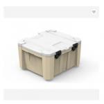 Snap On Roto Molded Storage Box Custom Rotary Plastic Turnover Box