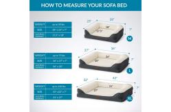 China SGS Memory Foam Dog Bed With Removable Washable Cover Polyester supplier