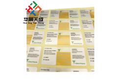 China Customized Vial Glass Bottle Labels With UV Protection supplier