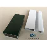 Rectangular Extruded Aluminium Profiles  , Aluminium Window Frame Section for sale