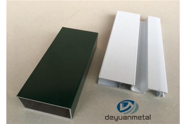 Rectangular Extruded Aluminium Profiles , Aluminium Window Frame Section