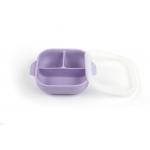 BPA Free Silicone Weaning Bowl 3 Divider Suction Feeding Bowl for sale