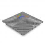 Light Gray PP Interlocking Floor Tile 400*400mm For Use In Garages Workshop for sale