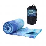 Yoga Mat Cover Suede Microfiber Anti Slip Black Hot Yoga Mat Towel Polyester Microfiber Yoga Towel for sale