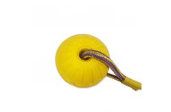 China Floating Solid Elastic Light Pet Training Eva Chew Toy Ball 7x7cm With Rope supplier