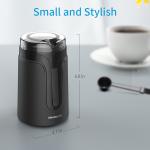 40g Small Automatic Espresso Maker , Mini Spice Bean Matte Black Coffee Grinder
