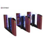 Dry Contact Speed Gate Turnstile  Fingerprint Gate With 10mm Acrylic Arm for sale
