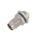 IP67 Waterproof Industrial M8 Male Front Mount Socket With 3/4pin Screw Terminal for sale