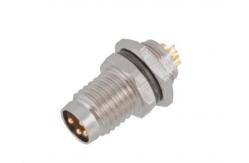 China IP67 Waterproof Industrial M8 Male Front Mount Socket With 3/4pin Screw Terminal supplier