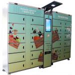 Automatic Cooling Vending Locker Cabinets Refrigerated Cupcake Fruits 24 Hours With Remote for sale
