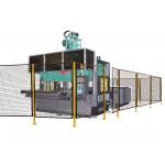 Working Site Robot Safety Fence , Heavy Duty Steel Wire Guard Enclosures for sale