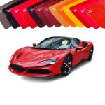 High Gloss Red TPU PPF Self Healing Car Wrap Film UV Protection