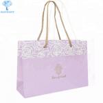 Portable Kraft Paper Bags With Rope Handles Glossy Lamination for sale