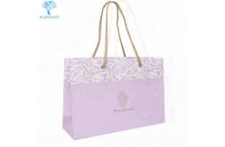 China Portable Kraft Paper Bags With Rope Handles Glossy Lamination supplier