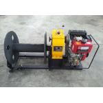 Diesel Engine Powered Wire Rope Pulling Winch 3 Ton Lightweight 100kg for sale
