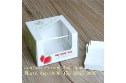 China Gift 350g White Display Paper Box For Chocolate Packaging With Window supplier