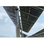 Galvanized Steel PV Ground Solar Tracker Mounting System Single Column