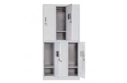 China ODM 6 Door Knocked Down Metal Storage Locker Cabinet supplier