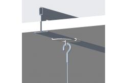 China Acoustic Panel Hanging System With Adjustable Cable Grippers 1.5mm Wire Rope supplier