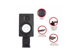 China Powder Coating Metal Desktop Speaker Stand for Enhanced Audio Experience supplier