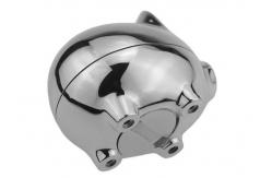 China Laser Engraving Metal Houseware Zinc Alloy Silver Plated Mini Coin Bank supplier