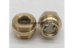 China BSP thread G3/8 G1/2 G3/4 Power Transimissio Oil Sight Glass Level Monitor Oil Gas Fuel Tank Site Plug Oil leve gauge supplier