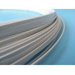 Aluminum 2.0mm Flat Coated Wire White With Custom Shape Hardness for sale