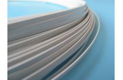China Aluminum 2.0mm Flat Coated Wire White With Custom Shape Hardness supplier