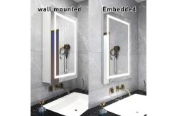 China Rust Resistant Lighted Mirror TV Aluminium LED Backlit Bathroom Mirror supplier