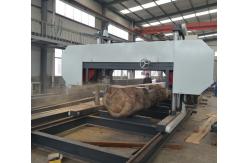 China PLC Automatic Setworks Heavy Duty Sawmill Machine Wood Cutting supplier