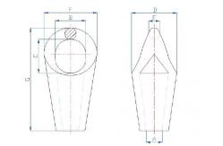 China Customized Short Bow Socket EN 13411-4 Closed Spelter Socket Manufacturer supplier