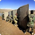 China Anti Corrosion Military Sand Wall Hesco Barrier Galvanized Gabion Blast Wall for sale